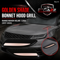 Golden Shade Bonnet Hood Grill Right LR110610 & Left LR110611 Compatible With Land Rover Range Rover Velar - L560 (2017-2024)