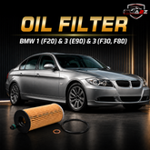 Oil Filter E204HD218 & 11428507683 & OX404D Compatible With BMW 1 (F20) & 3 (E90) & 3 (F30, F80)Tag 53