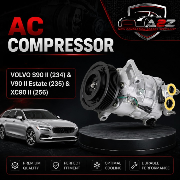 AC Compressor 31348965 36002132 36010255 Compatible With VOLVO S90 II (234) & V90 II Estate (235) & XC90 II (256)