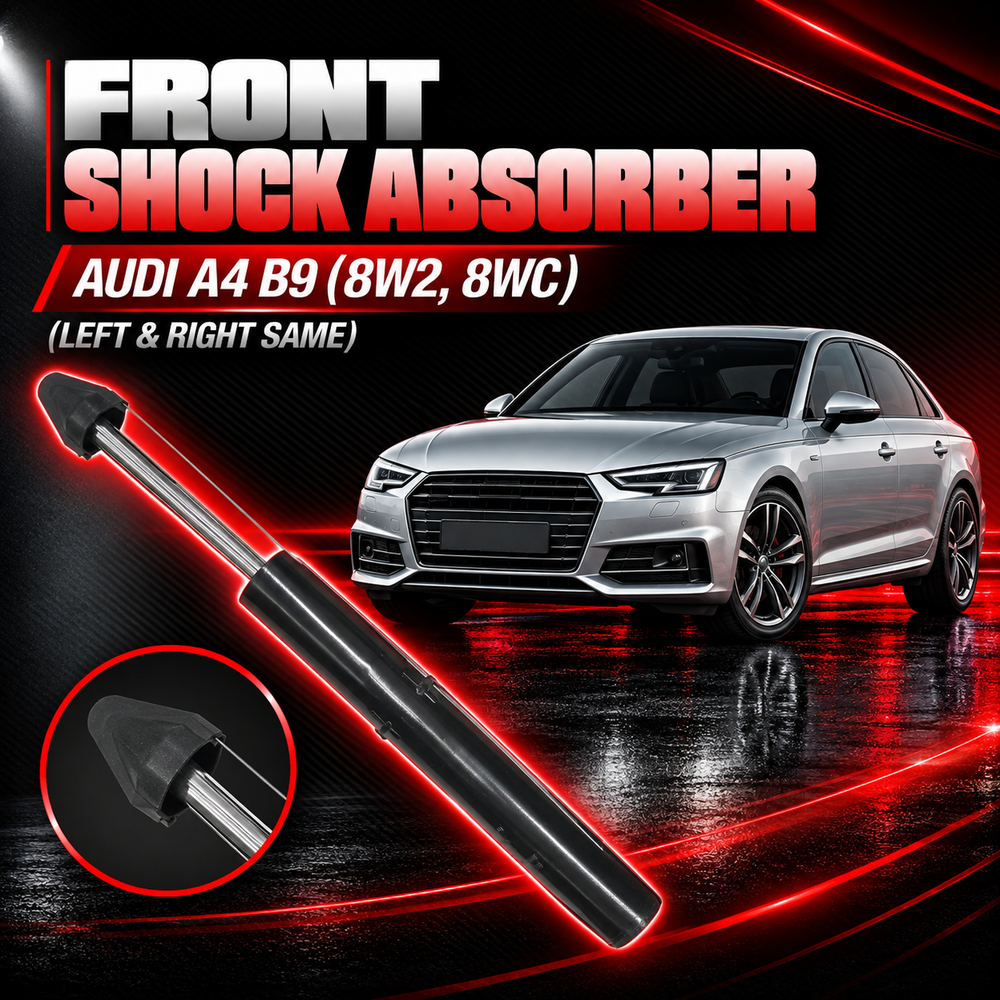 Front (Left & Right Same) Shock Absorber 8WD413031F Compatible With AUDI A4 B9 (8W2, 8WC) | A4 / S4 (1PCS)