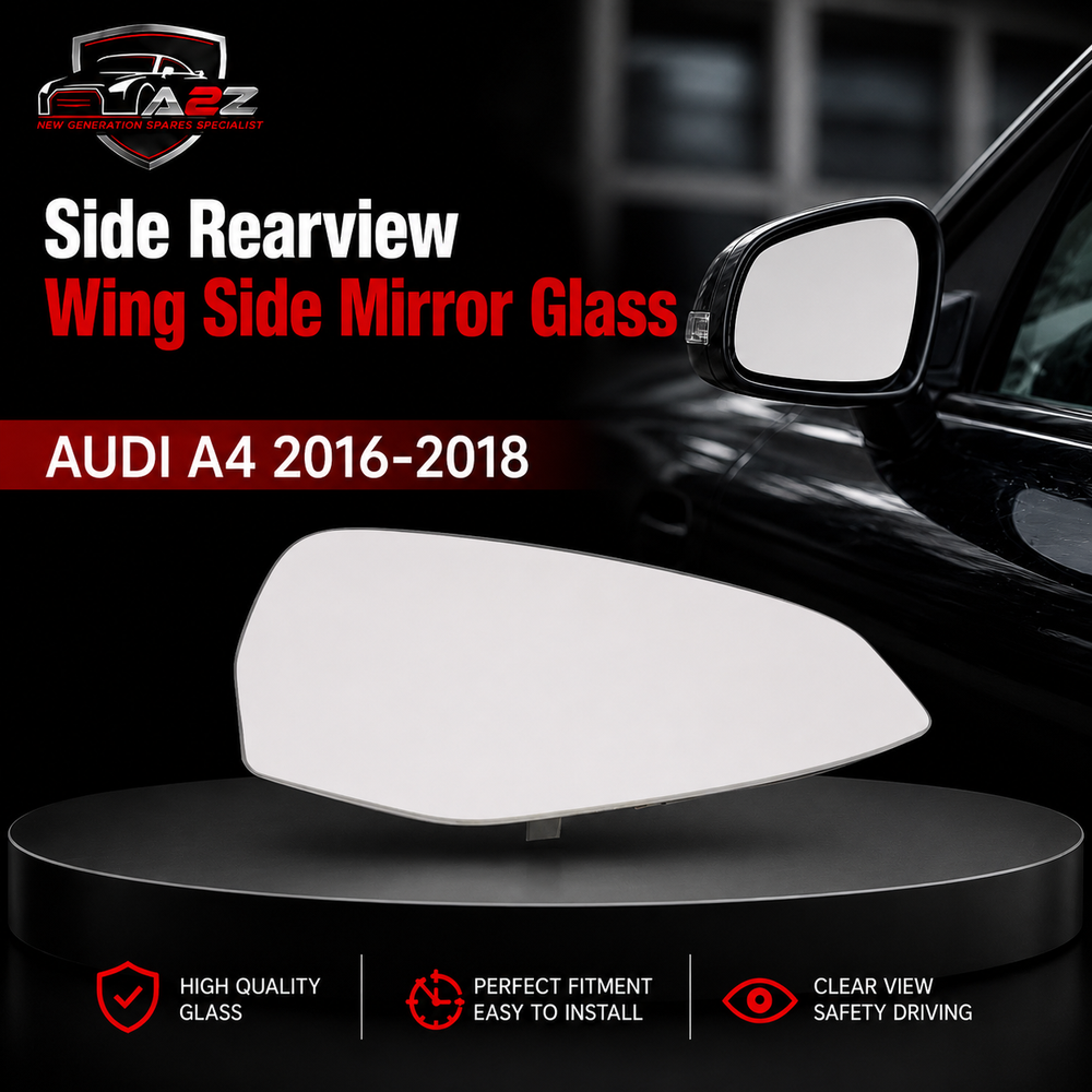 Side Rearview Wing Side Mirror Glass Left 8W0857535C & Right 8W0857536C Compatible With AUDI A4 2016-2018