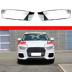 Front Headlight Glass Compatible with Audi Q3 (New) 2016-2018.