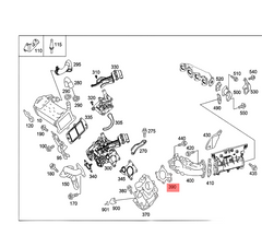 Engine Exhaust EGR Valve Pipe Gasket 996.720 6511422380 Compatible With MERCEDES-BENZ A-CLASS (W176) B-CLASS (W246, W242) C-CLASS (W204, W205) CLA/CLS (C117, C218) E-CLASS (W212) GLA/GLC/GLE (X156, X253, W166) M-CLASS (W166) V-CLASS (W447) | VALENTE