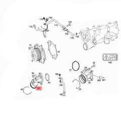 Elbow (Thermostat) 6422001556 & A6422001556 Compatible With MERCEDES-BENZ & S-CLASS (W222, V222, X222) No.31