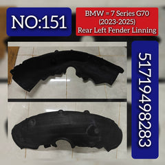 Rear Left Fender Linning 51719498283 Compatible With BMW 7 SERIES G70 (2023-2025) Tag No.151