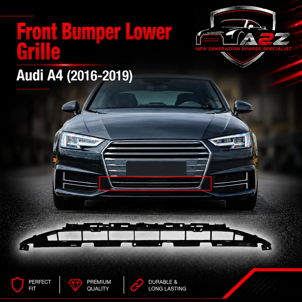 Front Bumper Lower Grille 8W0807683B Compatible With Audi A4 (2016-19) Tag No.195