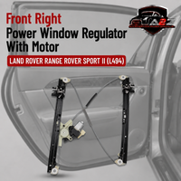 Front Right Power Window Regulator With Motor LR077817 Compatible with LAND ROVER RANGE ROVER SPORT II (L494)