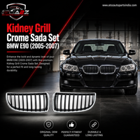 Kidney Grill Crome Sada (2005/2007) Set 51137120007=L.H & 51137120008=R.H Compatible With BMW 3 Series E90 Tag 18