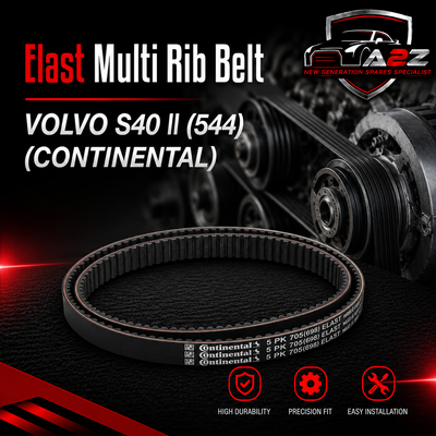 Elast Multi Rib Belt 5PK705 30777417 Compatible With VOLVO S40 || (544) (CONTINENTAL)