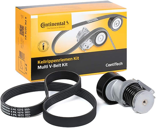 Multi RIB Belt Kit 6PK1070K1 Compatible With AUDI Q3 (8UB, 8UG) (CONTINENTAL)