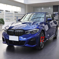 Front Bumper Grill Compatible With Bmw 3 Series G20 2018-2021 Front Bumper Grill Diamond Black And Chrome