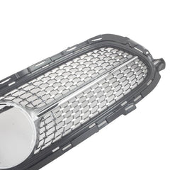 Bumper Grill Compatible With Mercedes Benz E Class W213 Lci 2021-2023 Front Bumper Grill Panamericana Gt Sports W213 Grill Diamond Silver Lci Amg Sports