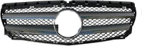 Black Double Chrome Central Show Grille 2468801283 Compatible With Mercedes Benz W246 (2015-2018) Tag No:41