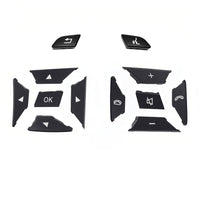 Moka-Square Steering Wheel Switch Control Buttons 2185400162-8495 & 2185400262-8495 Compatible with MERCEDES BENZ C-CLASS W204 & E-CLASS W212 & CLS C218