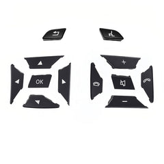 Moka-Square Steering Wheel Switch Control Buttons 2185400162-8495 & 2185400262-8495 Compatible with MERCEDES BENZ C-CLASS W204 & E-CLASS W212 & CLS C218