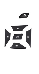 Moka-Square Steering Wheel Switch Control Buttons 2185400162-8495 & 2185400262-8495 Compatible with MERCEDES BENZ C-CLASS W204 & E-CLASS W212 & CLS C218