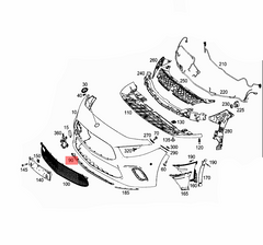 Front Bumper Chrome 1778854202 Compatible With Mercedes Benz A-CLASS W177 Tag No.277