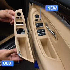 Door Handle Compatible with BMW 5 Series Door Handle 5 Series F10 2010-2017 Pull Black