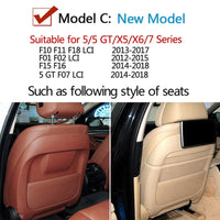 Seat Storage Pocket Compatible with BMW 5 Series F10 2013-2017 Gt F07 2014-2018 7 Series F02 2012-2015 X5 F15 2014-2018 X6 F16 2014-2018 Seat Storage Pocket Cover Beige Model C 52107319071