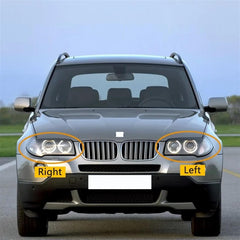Headlight Glass Set Compatible With BMW X3 (E83) (2003-2010)