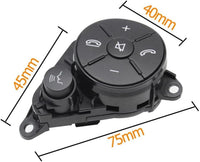 Mercedes-Benz C-CLASS W204/E-CLASS W212 Complete Steering Wheel Switch Set (Grey-Round) for W204 and W214 Models - Left Hand 2048210351 and Right Hand 2048210451 Options Available Tag-SW-95