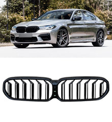 Front Bumper Grill Compatible With Bmw 5 Series G30 2021 Front Bumper Grill Glossy Black