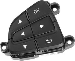 Mercedes-Benz 166/218 Complete Steering Wheel Switch Set (Black-Square) for W166, W156, W246, GLE, and B-Class - Left Hand 0999050600 and Right Hand 0999050700 Options Available Tag-SW-90