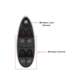 Enhance Your Window Control: Genuine Benz E-CLASS W211 3 Pin Window Switch Compatible with E-CLASS W211/219 Models 2118213679 Tag-SW-23