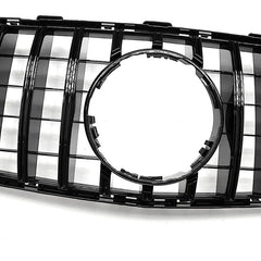 Front Bumper Grill Compatible With Mercedes Gla W156 X156 2017-2020 Front Bumper Panamericana Grill W156 Grill Gtr Black Lci