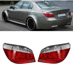Tail Light Rear Lamp Compatible With BMW 5 Series E60 2006-2010 Tail Light Rear Lamp Left 63217177281 & Right 63217177282