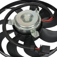 Engine Cooling Fan Motor Fan Assembly (Big) 6Q0959455Q Compatible With SKODA FABIA II (542) & OCTAVIA I (1U2) & VW NEW BEETLE (9C1, 1C1)