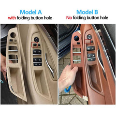 Door Handle Set Compatible with BMW 5 Series F10 2010-2017 Door Handle Black Inner Set 51417225874 51417225847l 51417225848r 51417225889l 51417225890r