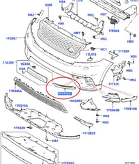 Fog Lamp Chrome Right LR094992 & Left LR094993 Compatible With Land Rover Range Rover Velar - L560 (2017-2024) Tag No.621