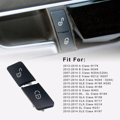 Interior Door Lock Switch Buttons Black Left 2049058402 Left 2048706310 Compatible With Mercedes Benz Mercedes Benz C-Class W204 W176 W246 W156 W212 W166 W463 W117