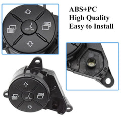 Genuine Mercedes-Benz 164/251 Complete Steering Wheel Switch Set (Beige-Round) for M-Class W164 & R-Class W251, V251 Left 1648700558 & Right 1648700658 Tag-SW-86