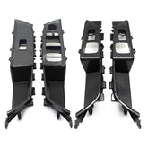 INNER DOOR PULL HANDLES ASSEMBLY AND WINDOWS SWITCH PANEL (Black Set Of 4) 51417466317 51417466310 51417466773 51417466774 Compatible With BMW 6 Series GT G32