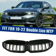 Bumper Grill Compatible With Bmw 3 Series G20 2018-2021 Front Bumper Grill Carbon Fiber Look