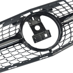 Front Bumper Grill Compatible With Mercedes Benz C Class W204 2007-2014 Front Bumper Grill W204 Grill Diamond Silver
