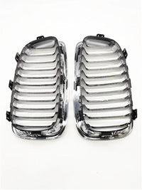 Full Chrome Show Grill Left 51137262119 & Right 51137262120 Compatible With BMW 1 Series (F20) (2011-2015) Tag No.122