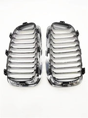 Full Chrome Show Grill Left 51137262119 & Right 51137262120 Compatible With BMW 1 Series (F20) (2011-2015) Tag No.122