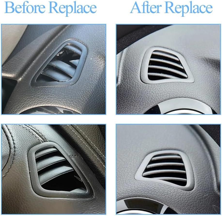 Mercedes Benz 213 Front AC Vent Dashboard Left & Right Set 2136809404 Black