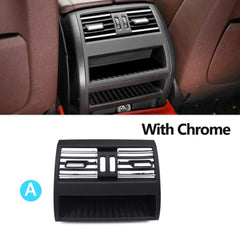 Ac Vent Compatible With Bmw 5 Series F10 2010-2017 Ac Vent Ac Grill Chrome Black Rear 64229172167