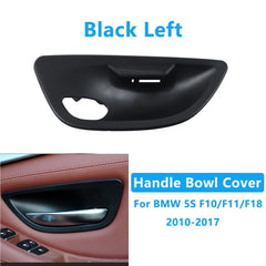 Door Handle Bowl Cover Compatible with BMW 5 Series Door Handle Bowl Cover 5 Series F10 2010-2017 Black Left