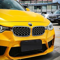 Front Bumper Grill Compatible With Bmw 3 Series F30 2012-2018 Front Bumper Grill Diamond Chrome
