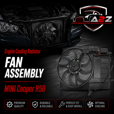 Engine Cooling Radiator Fan Assembly 17101475577 Compatible With MINI Cooper R50
