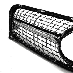 Front Bumper Grill Compatible With Mercedes Gla W156 X156 2014-2016 Front Bumper Panamericana Grill W156 Grill Diamond Silver