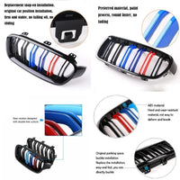 Front Bumper Grill Compatible With Bmw 3 Series F30 2012-2018 Front Bumper Grill M Colour