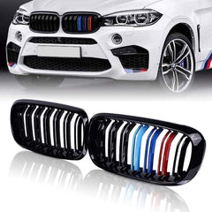 Front Bumper Grill Compatible With Bmw X5 F15 2014-2018 X6 F16 2015-2019 Front Bumper Grill M Colour