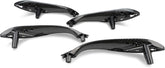 Inner Door Pull Handle Set Carbon Fiber Front Left 51417279311 Front Right51417279312 Rear Left 51427281465 Rear Right 51427281466 Compatible With BMW 3 Series F30 F31 F35