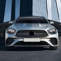 Bumper Grill Compatible With Mercedes Benz E Class W213 Lci 2021-2023 Front Bumper Grill Panamericana Gt Sports W213 Grill Diamond Silver Lci Amg Sports